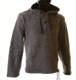Kapu Strickpullover Kapuzen Sweatshirt mit Zipfelkapuze Mittelalter Bekleidung