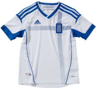 adidas Jungen Trikot Greece Home Jersey, white/satellite, 152, X12033 Sport & Freizeit