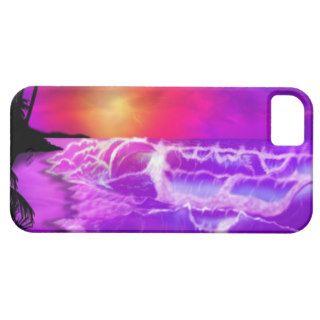 Tropical Island Beach And Waves During Sunset iPhone 5 Case