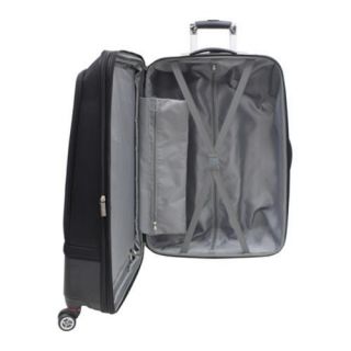 US Traveler 2 Piece Versatile Hybrid Spinner Luggage Set Black US Traveler Two piece Sets