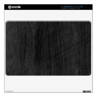 Black Wood Texture Skins For The MacBook