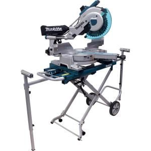 Makita 15 Amp 12 in. Dual Slide Compound Miter Saw with Laser and Stand LS1216LX4