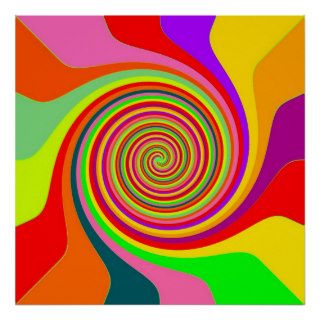 psychedelic swirl pop art poster 14.95