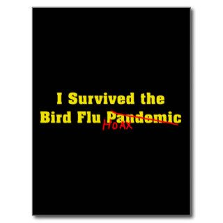 I Survived The Bird Flu Pandemic Hoax Postcard