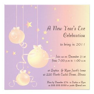 Starry Invites   New Year's eve party invitations