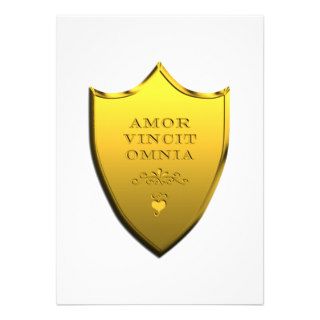 Amor Vincit Omnia Personalized Invitation