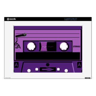 Purple Cassette Groove_ Decals For Laptops