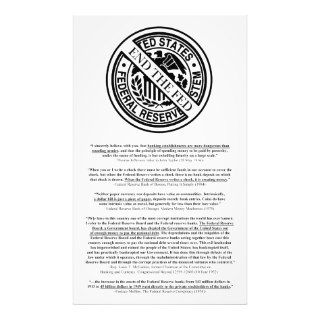 Anti Federal Reserve System Logo & Famous Quotes Photo Print
