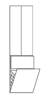 Pelipal Balto Hochschrank (BL HS 02) Badmöbel, Comfort N, 45 x 168 x 33 cm Küche & Haushalt