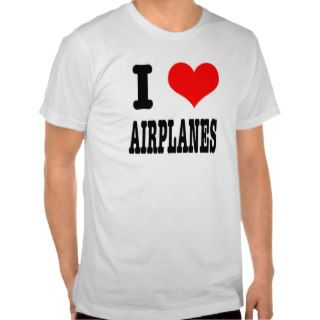 I HEART (LOVE) AIRPLANES TEES
