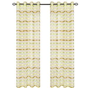Lavish Home Green Sonya Grommet Curtain Panel, 108 in. Length 63 108Q292 G