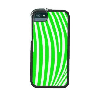 Lime Zebra Stripes iPhone 5/5S Cases