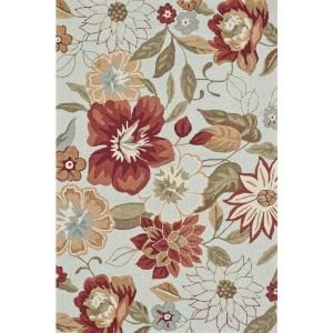 Loloi Rugs Summerton Life Style Collection Mist Red 5 ft. x 7 ft. 6 in. Area Rug SUMRSRS04MIRE5076