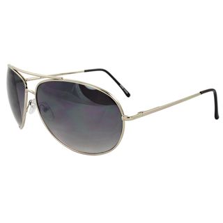 Unisex Metal Framed Silver Aviator Sunglasses Fashion Sunglasses
