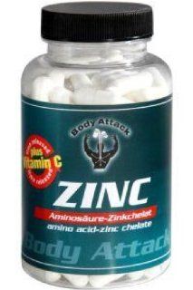 Body Attack Zinc Chelat 180 Kapseln Lebensmittel & Getränke