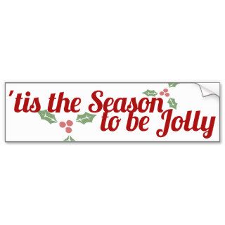 Seasons Greetings Happy Holidays Bumper Sticker