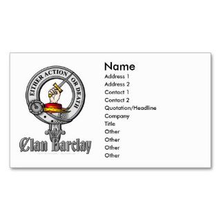 Clan Barclay Emboss Badge Business Card