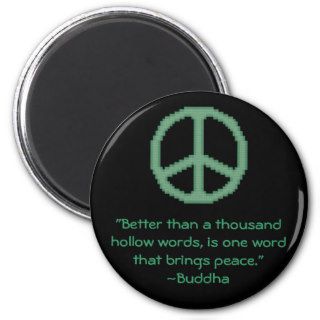 Buddha Peace Quote Magnet