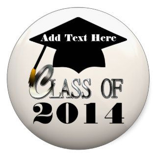 Class Of 2014, Any Year Custom Graduation Stickers