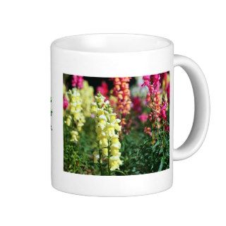 Yellow Snapdragon Mug with Gardening Quote #1