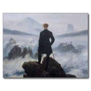 The wanderer above the sea of fog postcards