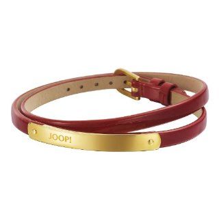Joop Damen Armband Rot goldener Edelstahlschnalle und Logo JPBR10319B195 Schmuck