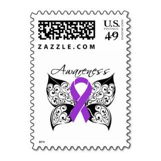 Tattoo Butterfly Awareness   Pancreatic Cancer Postage Stamps