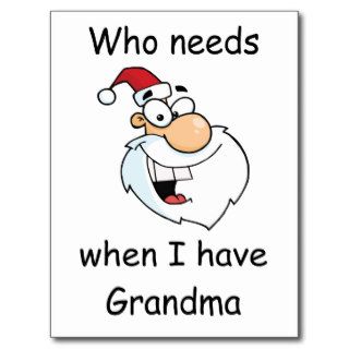 Who needs Santa when I have Grandma Postcards