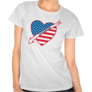 Patriot Bowling Heart Shirt