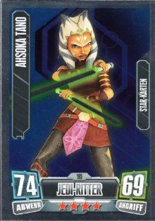 Star Wars Force Attax Serie 2 Einzelkarte 195 Ahsoka Tano Jedi Ritter Star   Karte deutsch Spielzeug
