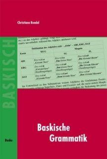 Baskische Grammatik Christiane Bendel Bücher