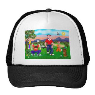 Cartoon Golfers   For the Love of Golf Hats