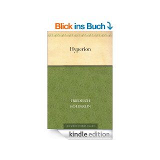 Hyperion eBook Friedrich Hlderlin Kindle Shop