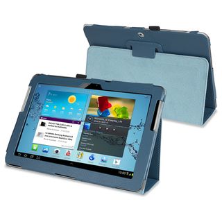 BasAcc Blue Leather Case for Samsung Galaxy Tab 2 P5100/P5110/10.1 Inch BasAcc Tablet PC Accessories