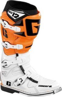 Gaerne SG 12 Motocross Boots , Primary Color Orange, Size 13, Distinct Name White/Orange, Gender Mens/Unisex 2160 018 013 Automotive