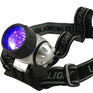 19 Uv LED Blacklight Headlamp with Adjustable Black Light Headband 