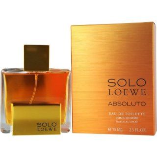 SOLO LOEWE ABSOLUTO by Loewe EDT SPRAY 2.5 OZ SOLO LOEWE ABSOLUTO by Loewe EDT SPRAY 2.5 OZ 