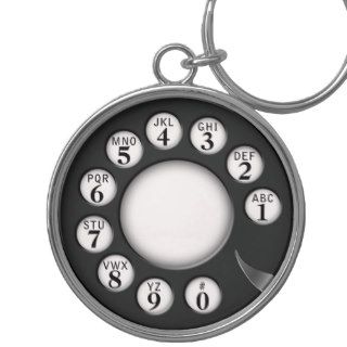 Rotary Phone Dial Keychains