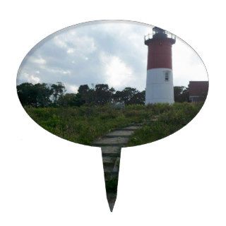 New England Lighthouse Cake Toppers