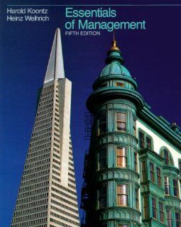 Essentials of Management Harold Koontz, Heinz Weihrich 9780070356054 Books