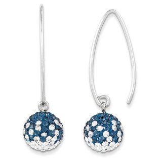 Sterling Silver Swarovski Elements Lexington Spirit Ball Earrings Jewelry