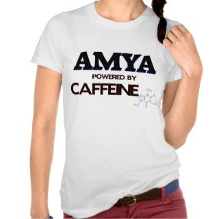 Amya powered by caffeine tees