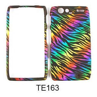 Rainbow Zebra Print on Black Cell Phones & Accessories