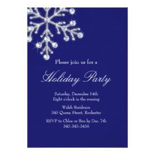 Holiday Crystal Snowflake Invite