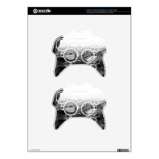 PARIS BLACK AND WHITE XBOX 360 CONTROLLER DECAL
