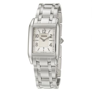Coach Carlyle Men's Silver Dial Stainless Steel Watch Coach Men's Coach Watches