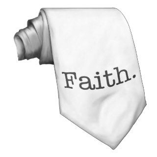 Black And White Faith Inspirational Quote Template Tie
