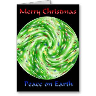 Merry Christmas Peace on Earth Greeting Card