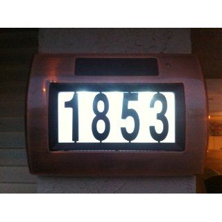 Westinghouse 754521 65 Solar LED House Number, Antique Copper Finish