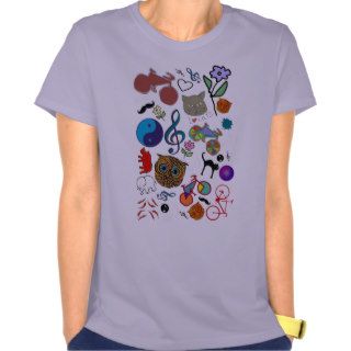cute girly color pattern t shirts